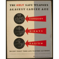 Cancer Surgery X-Rays Radium Anthony Velonis Américain New York 1938 (Photo) - Objetos