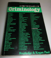 A Dictionary Of Criminology Dermot Walsh And Adrian Poole 1983 - 1950-Maintenant