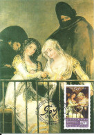 Carte Maximum - Bulgarie - Bulgaria - Francisco De Goya - Maja's On A Balcony - Las Majas En El Balcon - Covers & Documents