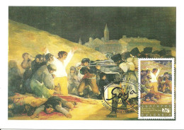Carte Maximum - Bulgarie - Bulgaria - Francisco De Goya - The Third Of May - Los Fusilamientos Del Tres De Mayo - Covers & Documents