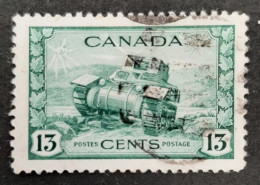 Canada 1942  USED  Sc 258,    13c War Issue, Ram Tank - Used Stamps