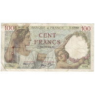 France, 100 Francs, Sully, 1940, 1940-08-01, TB, Fayette:26.34, KM:94 - 100 F 1939-1942 ''Sully''