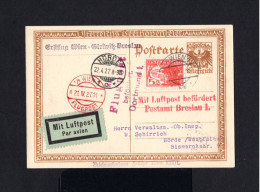 K646-AUSTRIA-AIRMAIL POSTCARD VIENNA To HORDE (germany).1927.Osterreich.AUTRICHE.carte Postale.POSTKARTE - Brieven En Documenten
