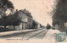 CPA HAUTE VIENNE / 87 / CHATEAUPONSAC / LA GARE - Chateauponsac