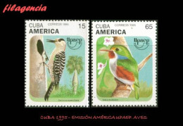 CUBA MINT. 1995-22 EMISIÓN AMÉRICA UPAEP. FAUNA. AVES - Ungebraucht