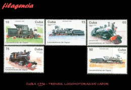CUBA MINT. 1996-16 TRENES. LOCOMOTORAS DE VAPOR - Ungebraucht