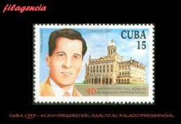 CUBA MINT. 1997-05 40 ANIVERSARIO DEL ASALTO AL PALACIO PRESIDENCIAL - Ungebraucht