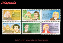 CUBA MINT. 1997-19 GRANDES COMPOSITORES DE LA HISTORIA DE LA MÚSICA - Ungebraucht