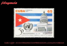 CUBA MINT. 1997-28 50 AÑOS DE LA CONFERENCIA DE NACIONES UNIDAS SOBRE COMERCIO & EMPLEO EN LA HABANA - Ungebraucht