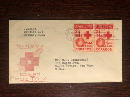 CUBA FDC COVER 1946 YEAR RED CROSS HEALTH MEDICINE STAMPS - Lettres & Documents