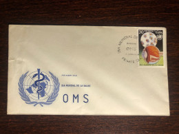 CUBA FDC COVER 1976 YEAR WHO OPHTHALMOLOGY HEALTH MEDICINE STAMP - Covers & Documents