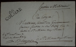 LAC De Colmar Du Général DESNAYERS - AN8 - Army Postmarks (before 1900)