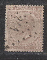 COB 19 Oblitération Losange De Points 244 MERBES-LE-CHATEAU - 1865-1866 Perfil Izquierdo