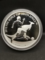 1 DOLLAR ARGENT 2009 COUPE DU MONDE FOOTBALL 2010 FIFA AUSTRALIE 1 OZ 999 7143EX - Colecciones