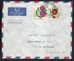 BURUNDI Ca.1966: DDL De LSC P.A. Pour Paris - Briefe U. Dokumente