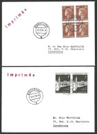 2 Lettres Eschdorf A + B 1979 Vers Luxembourg - Privados