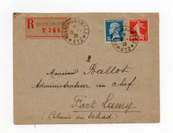 !!! LETTRE RECOMMANDEE DU 16/1/1926 POUR FORT LAMY CACHET POSTE AUX ARMEES 612 (LEVANT) - Briefe U. Dokumente