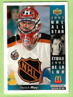 PATRICK ROY---UPPER DECK---McDONALD'S "NHL ALL STAR" 1993-4 (NHL--4-6) - 1990-1999