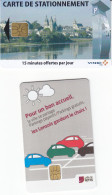 Lot De 2 Cartes De Stationnement Ville De LENS Et BLOIS - PIAF Parking Cards