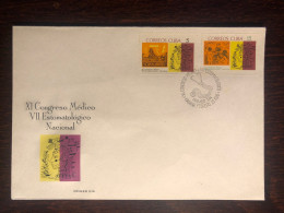 CUBA FDC COVER 1966 YEAR DENTAL DENTISTRY HEALTH MEDICINE STAMP - Lettres & Documents