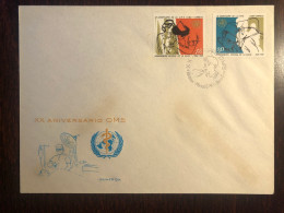 CUBA FDC COVER 1968 YEAR WHO SURGERY HEALTH MEDICINE STAMP - Cartas & Documentos