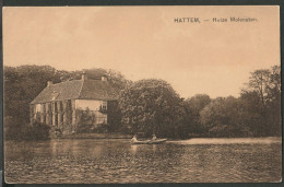 Hattem - 1928 - Huize Molencaten - Met Roeiboot - Hattem