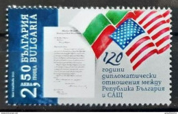 Mint Stamp 120 Years Of Diplomatic Relations With USA  2023  From Bulgaria - Ungebraucht