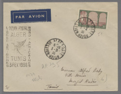 Algeria: 1936, 3.2., Erstflugbrief Algier-Tunis, Mit Entsprechendem Sonderstempe - Briefe U. Dokumente