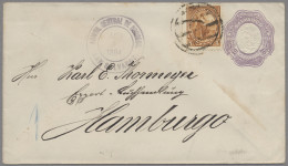 El Salvador - Postal Stationery: 1894, PSE 10c Light Violet Uprated By 5c Libert - El Salvador