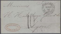 Mexico - Pre Adhesives  / Stampless Covers: 1870, May 12, EL From VERA CRUZ To L - Messico