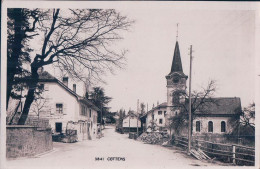 Cottens VD, Une Rue, Eglise Et Menuiserie (3841) - Cottens