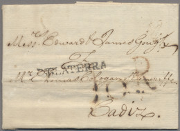 Spain -  Pre Adhesives  / Stampless Covers: 1792, EL From London To Cadiz With S - ...-1850 Vorphilatelie