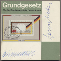 Autographen: HEINEMANN, GUSTAV (1899-1976) Und LEBER, GEORG (1920-2012), Zwei Or - Other & Unclassified