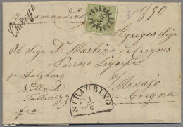 Bayern - Marken Und Briefe: 1854, 1. Juni, 9 Kr. Grün (Farbe Zwischen "c" Und "d - Other & Unclassified
