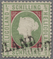 Helgoland - Marken Und Briefe: 1870f., Königing Viktoria Gezähnt, 1 / 2 Sch. Mit - Heligoland