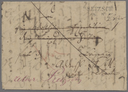 Sachsen - Vorphilatelie: 1840, Postlagernder Auslandsbrief Aus Preußen Mit L2 "P - Prephilately