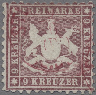 Württemberg - Marken Und Briefe: 1862, Freimarke 9 Kreuzer Lilarot In Der 10er Z - Otros & Sin Clasificación