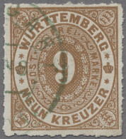 Württemberg - Marken Und Briefe: 1873, Ziffer Im Kreis, Durchstochen, 9 Kr. In D - Otros & Sin Clasificación