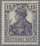 Deutsches Reich - Inflation: 1917, 15 Pf. Dunkelblauviolett Postfrisch, Tadellos - Ungebraucht