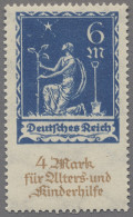Deutsches Reich - Inflation: 1922, Alters- Und Kinderhilfe, 6 + 4 M. Ultramarin - Unused Stamps