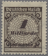 Deutsches Reich - Inflation: 1923, Rosettenmuster, 1 Mrd. Mark, Plattendruck In - Ungebraucht