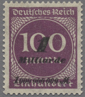 Deutsches Reich - Inflation: 1923, Ziffern Im Kreis, 1 Mrd. Auf 100 M. Dunkel-bi - Ungebraucht