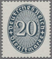 Deutsches Reich - Dienstmarken: 1927-1929, Wertziffern Im Oval, Drei Werte Mit L - Dienstmarken