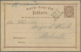 Deutsches Reich - Bahnpost: VENLO - HAMBURG, 1874, L 3 Schwarz Nebengesetzt Auf - Other & Unclassified