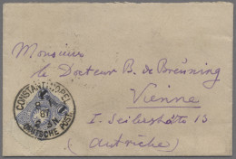 Deutsche Post In Der Türkei: 1887, 20 Pfennig Dunkelultramarin Mit Aufdruck "1 P - Turkey (offices)