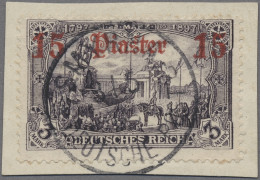 Deutsche Post In Der Türkei: 1906, Deutsches Reich O. Wz., 3 M. Mit Dunkellilaro - Deutsche Post In Der Türkei