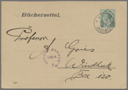 Deutsch-Südwestafrika - Stempel: 1918, LÜDERITZBUCHT, Georg V., 1/2 P. Auf Büche - German South West Africa