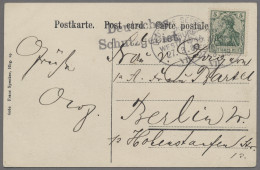 Deutsche Kolonien - Kamerun - Stempel: 1908, Germania 5 Pfg. Auf AK (farbiges Mo - Cameroun