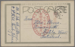 Deutsche Kolonien - Kiautschou - Kriegsgefangenenpost: 1918, BANDO, Karte Mit Fa - Kiauchau