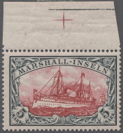 Deutsche Kolonien - Marshall-Inseln: 1901, Kaiseryacht Ohne Wz., 5 Mark Grünschw - Isole Marshall